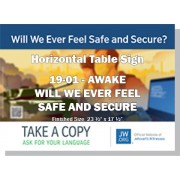 HPG-19.1 - 2019 Edition 1 - Awake - "Will We Ever Feel Safe And Secure?" - Table